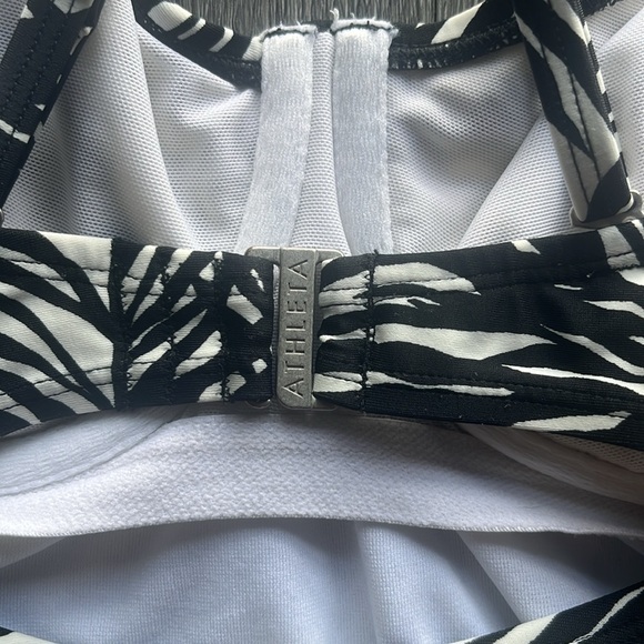 Athleta Tankini ✧ Black and Cream ✧ Size 34 D/DD - Picture 6 of 6